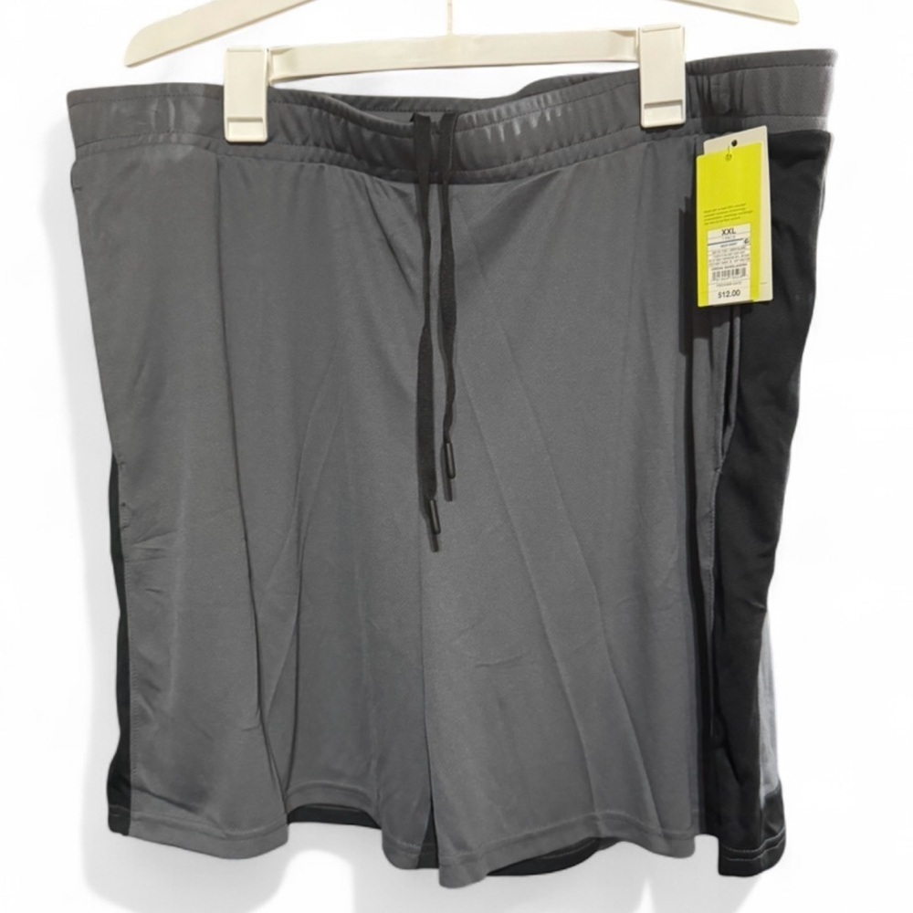 Size XXL All in Motion Men's Athletic Shorts in Gray and Black